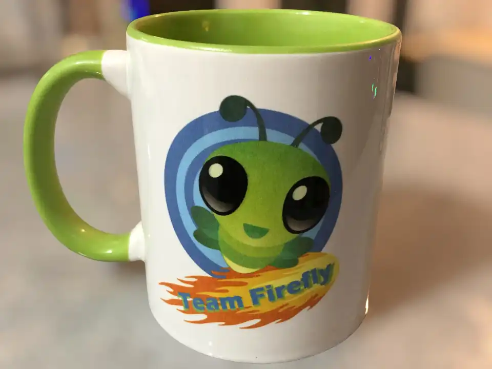 We even had our own logo and mug design!